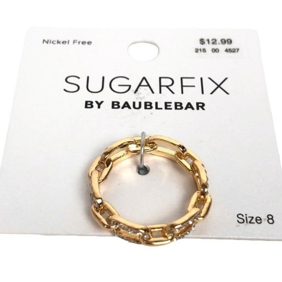 Crystal Chain Link Ring by Baublebar - Picture 4 of 5